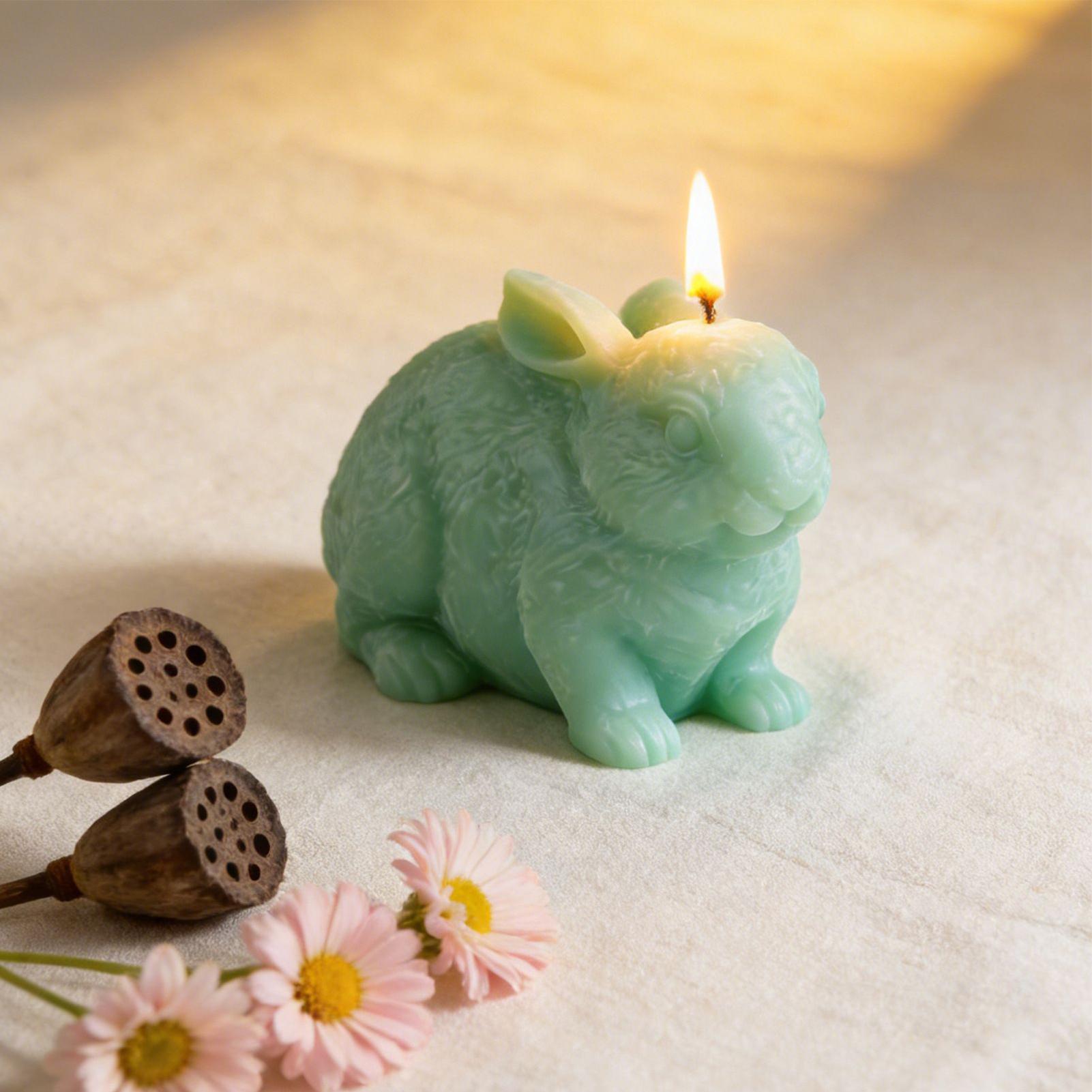 Soap Making Friend - Molde de silicone de coelho 3d,