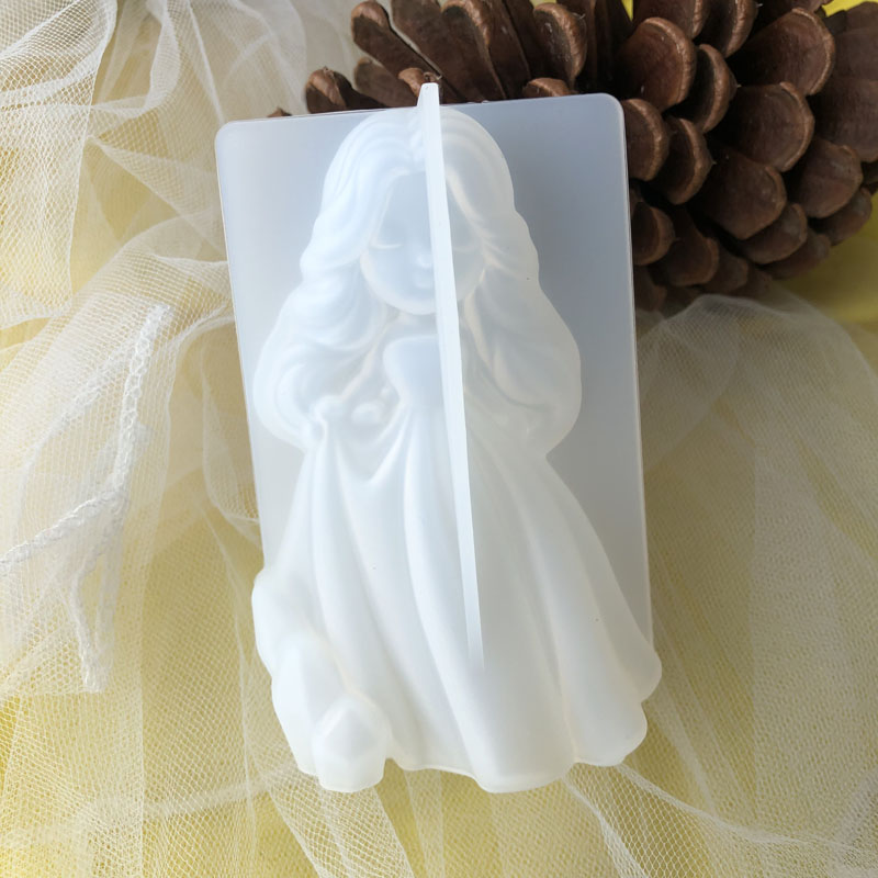 Soap Making Bar - 3d bonito princesa silicone vela molde