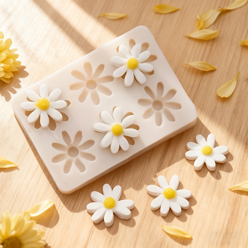 Soap Making Bar - Molde de Silicone 3D Margarida e