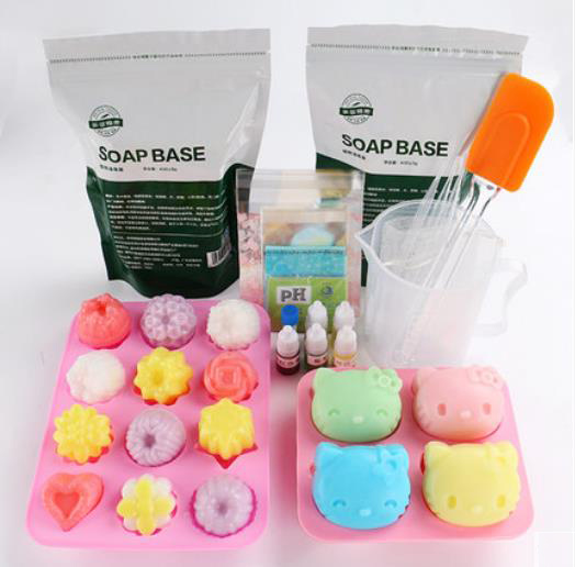 Soap Making Starter Kit - Produto comestível saudável silicone macio artesanal