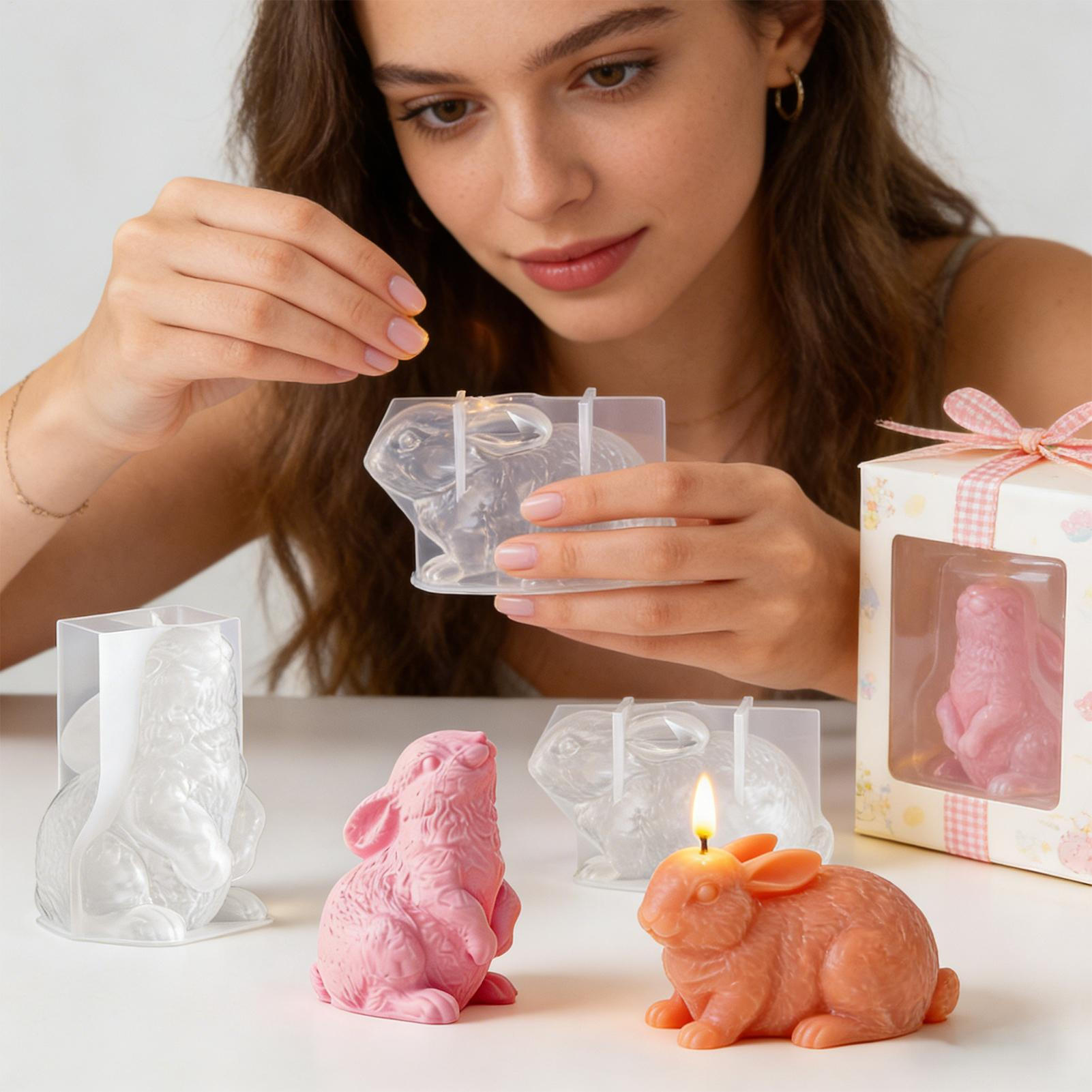 Molde de silicone de coelho 3d - Soap Making Friend avaliação e preço