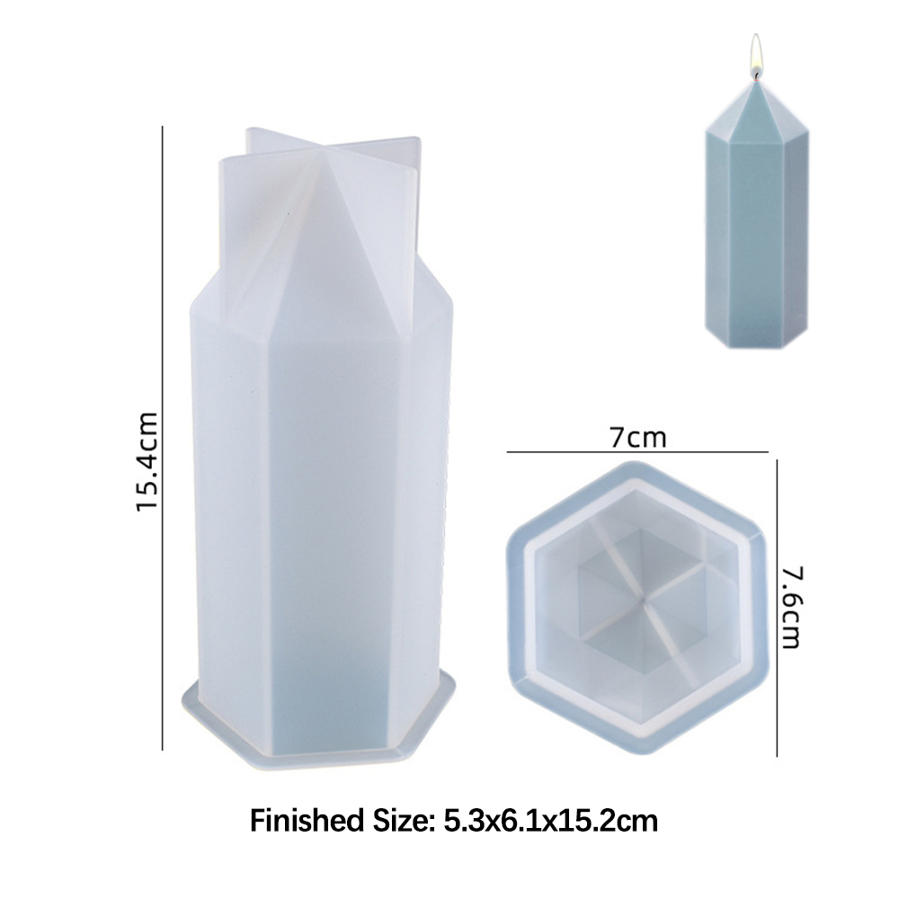 Silicone Coluna Hexagonal Mold - Soap Making Experiment avaliação e preço