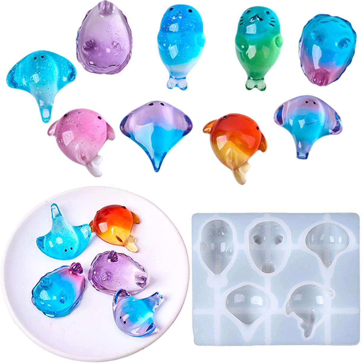 Molde de Silicone 3D de Raia M - Soap Making Bar avaliação e preço